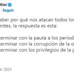 Milei negó venta de cargos y nexos con el massismo