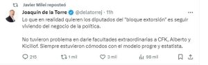Lee más sobre el artículo La reacción de Milei en redes tras la reunión de Francos con gobernadores
